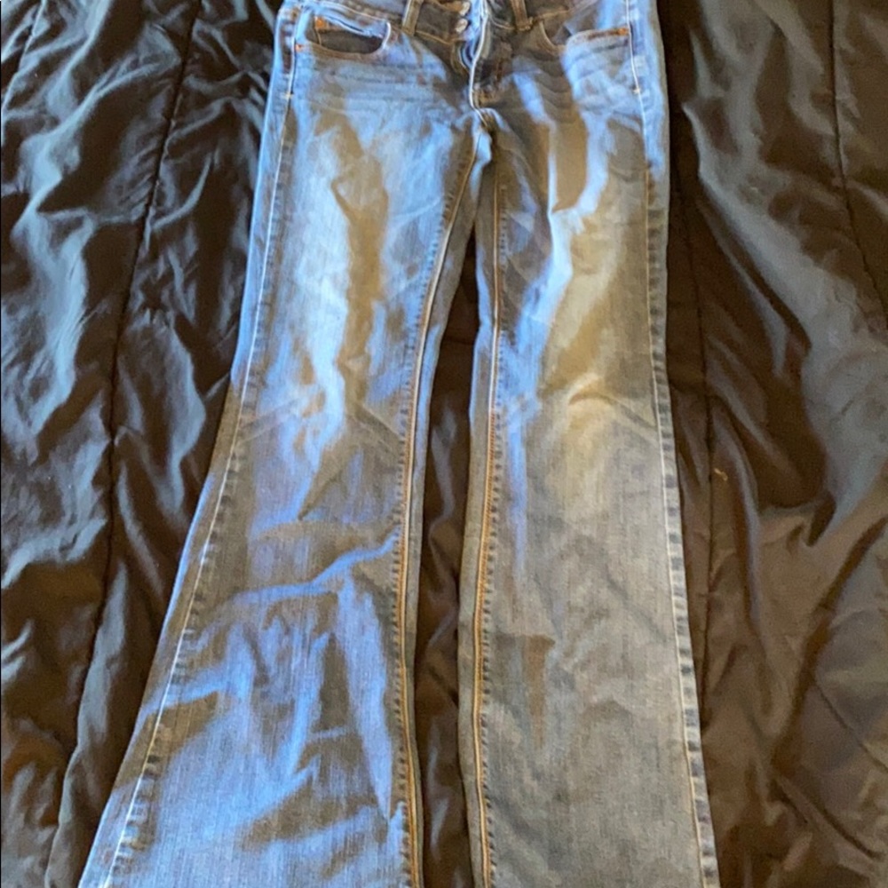 American eagle flare jeans size 4 - Picture 2 of 6